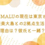 IMALUの現在は東京と奄美大島との2拠点生活！理由は？どこに住んでるの？